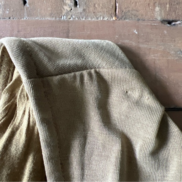 FREE PEOPLE Cupro True As Love Dress in Fatigue Open Back Utilitarian Medium - Picture 10 of 13